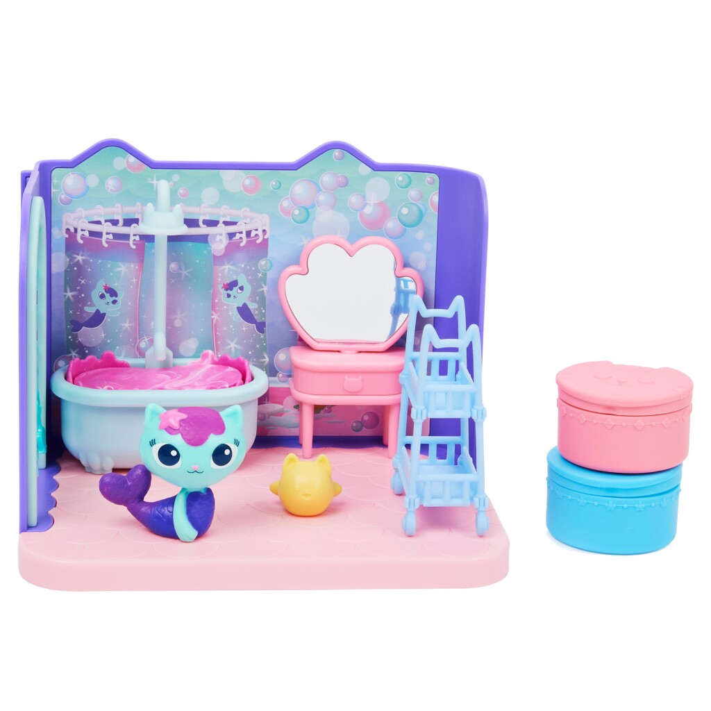 Gabby's Dollhouse Gabby'S Dollhouse Mercats Primp And Pamper Badroom