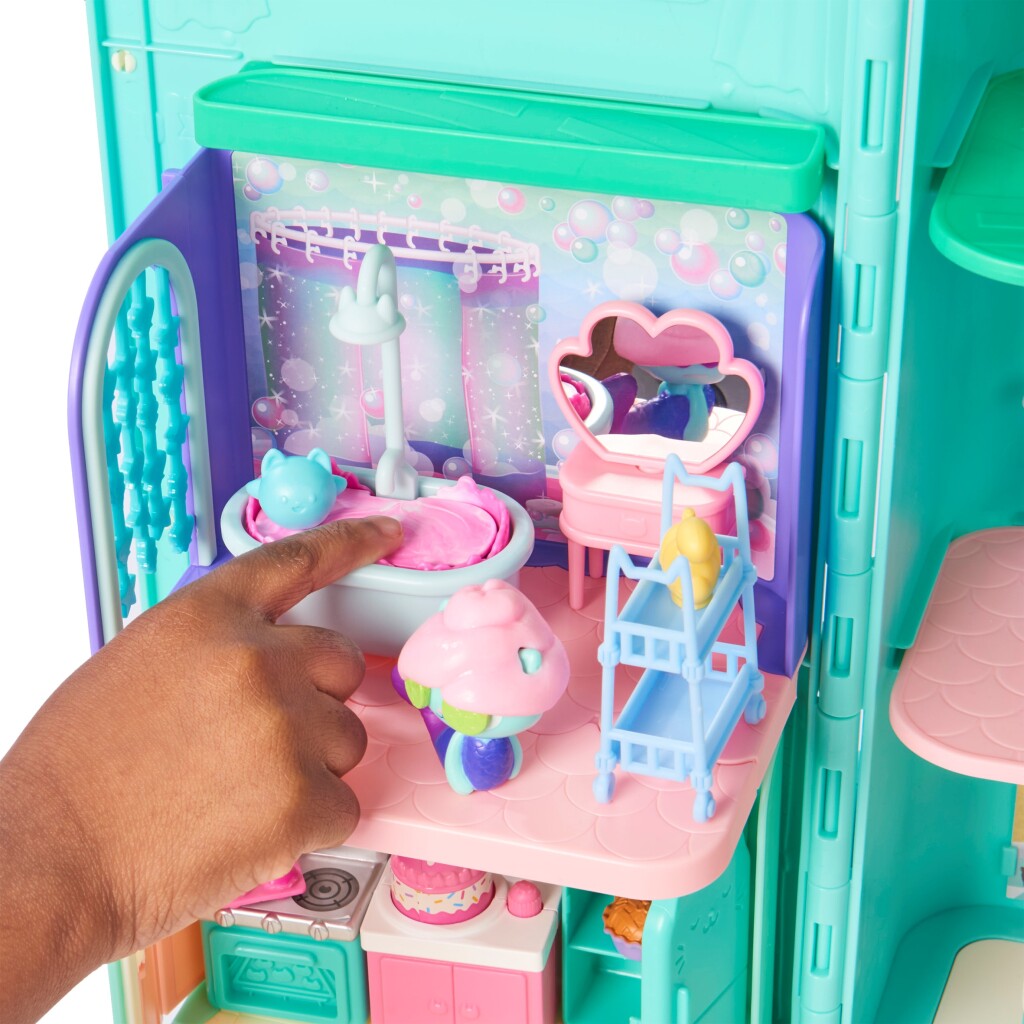 Gabby's Dollhouse Gabby'S Dollhouse Mercats Primp And Pamper Badroom