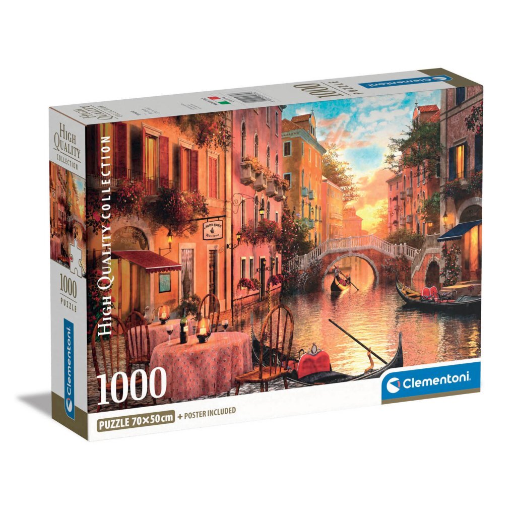Clementoni High Quality Collection Puzzel + Poster VenetiË 1000 Stukjes