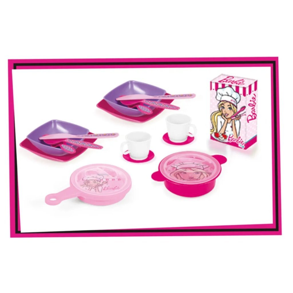 Dolu Barbie Vaatwasser + Geluid Roze