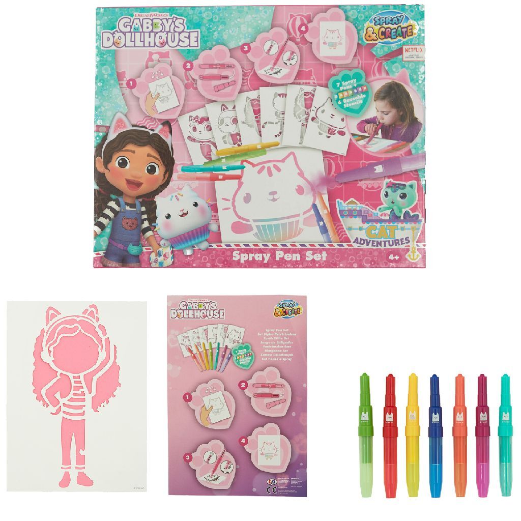 Gabby's Dollhouse Gabby'S Dollhouse Spray Pen Set