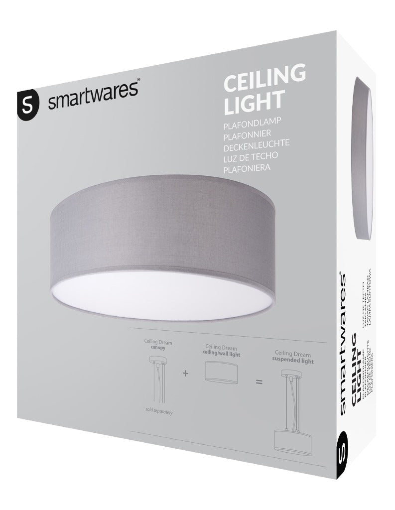 Ranex Ra-1000465 Mia Led Plafond Lamp 30Cm Grijs