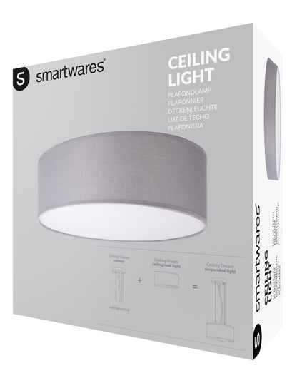 Ranex Ra-1000465 Mia Led Plafond Lamp 30Cm Grijs