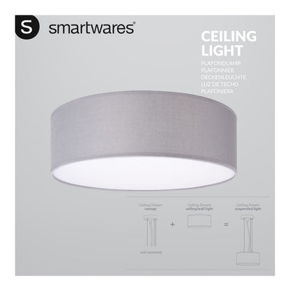Ranex Ra-1000465 Mia Led Plafond Lamp 30Cm Grijs