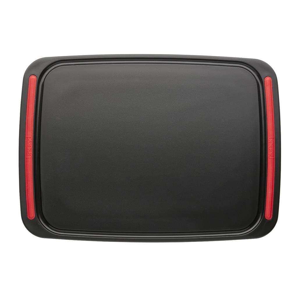 Brund Easy Cut Snijplank 41X30X0.8 Cm Zwart/Rood