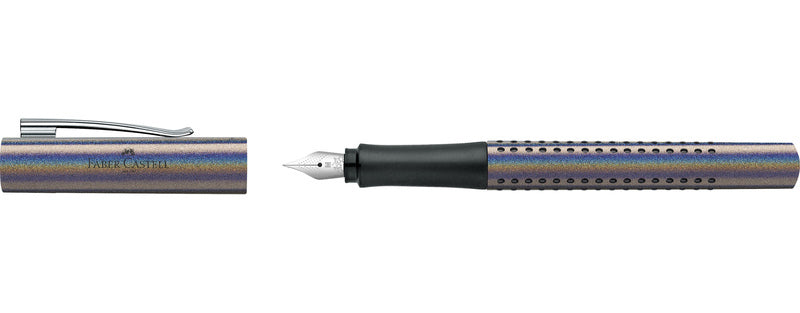 Faber Castell Fc-140842 Vulpen Faber-Castell Grip Glam M Zilver