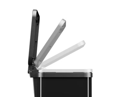 Hailo 0622-260 Öko Duo Plus M Pedaalemmer 2X 9L Zilver/Zwart
