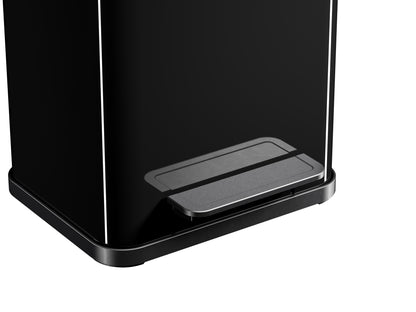 Hailo 0622-260 Öko Duo Plus M Pedaalemmer 2X 9L Zilver/Zwart
