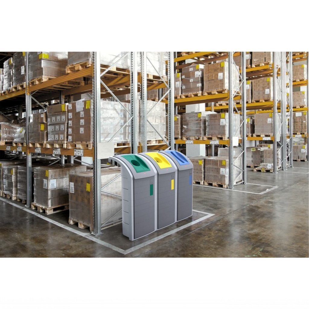 Hailo 0912-590 Profiline Wsb Design Plus Xxxl Afvalscheider 120L Grijs