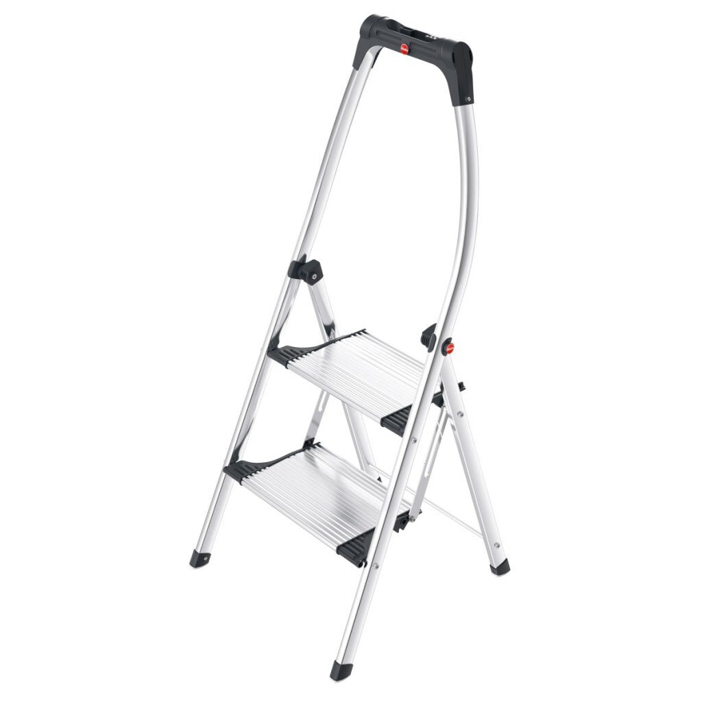 Hailo 4302-301 K100 Topline Trap 2 Treden Zilver/Zwart