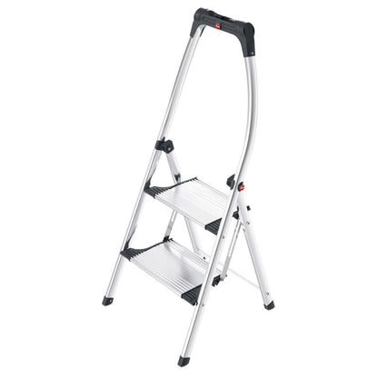 Hailo 4302-301 K100 Topline Trap 2 Treden Zilver/Zwart