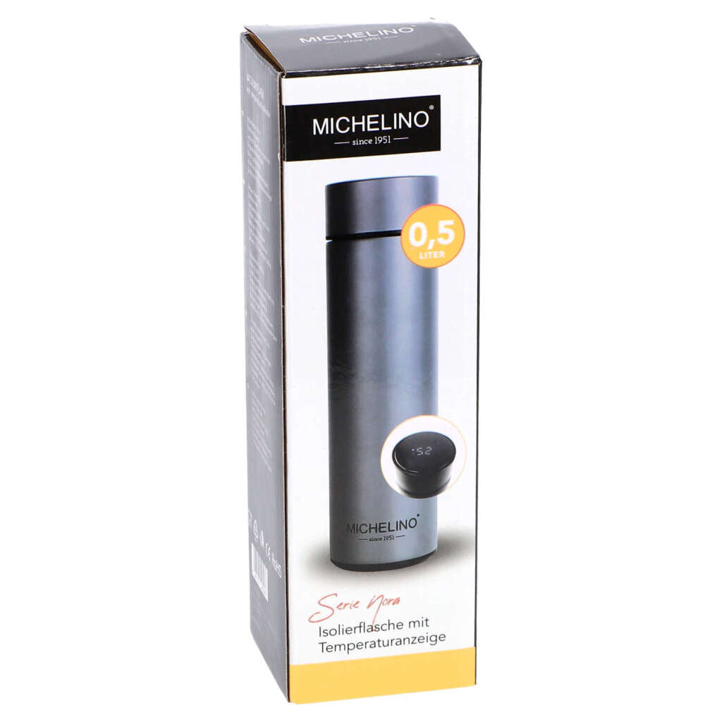 Michelino Thermosfles Met Temperatuur Aanduiding 0.5L