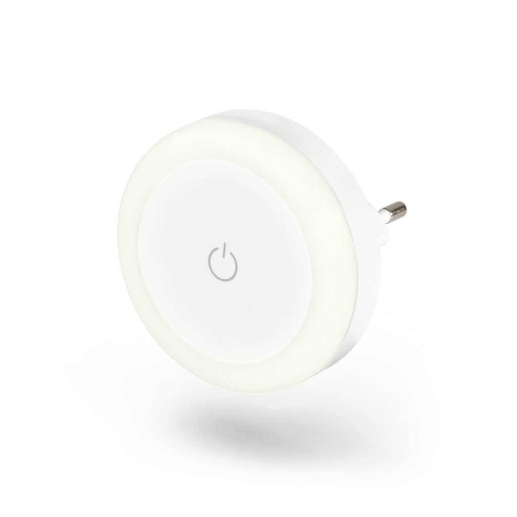 Hama Led-Nachtlampje Touch Switch Voor Stopcontact Aanraakknop Warm Licht