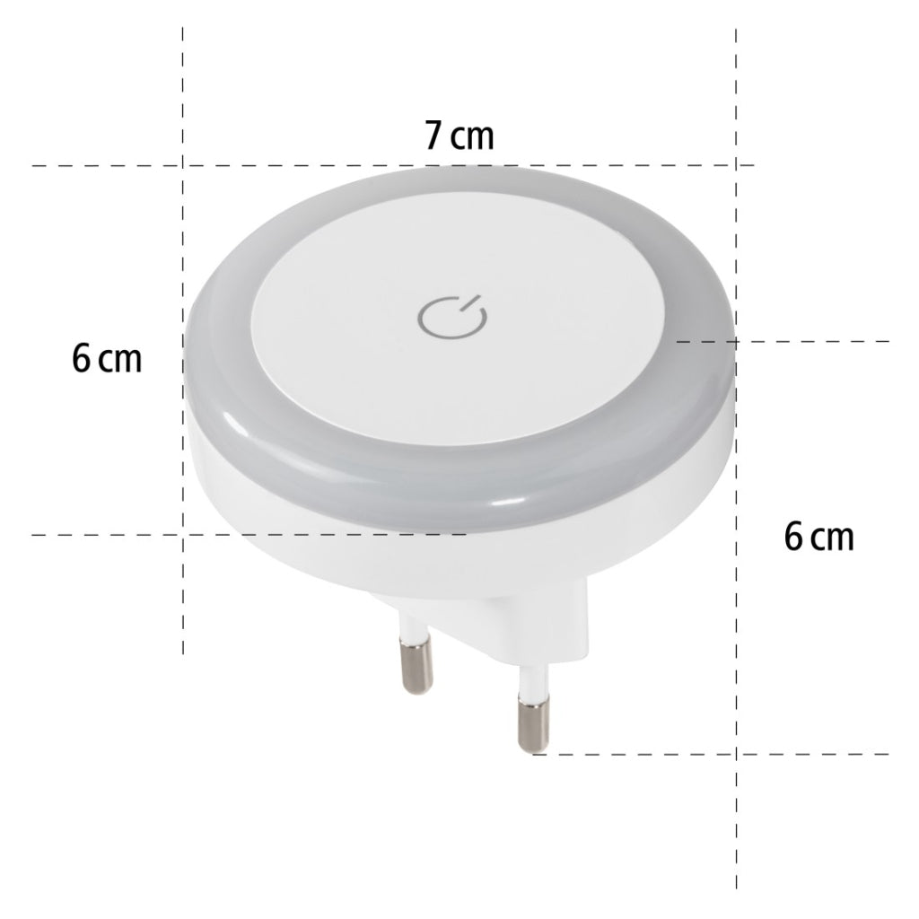 Hama Led-Nachtlampje Touch Switch Voor Stopcontact Aanraakknop Warm Licht