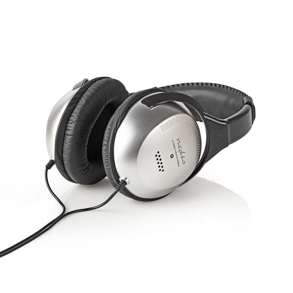 Nedis Hpwd1201Bk Over-Ear Koptelefoon Bedraad 6,00 M Zilver/Zwart