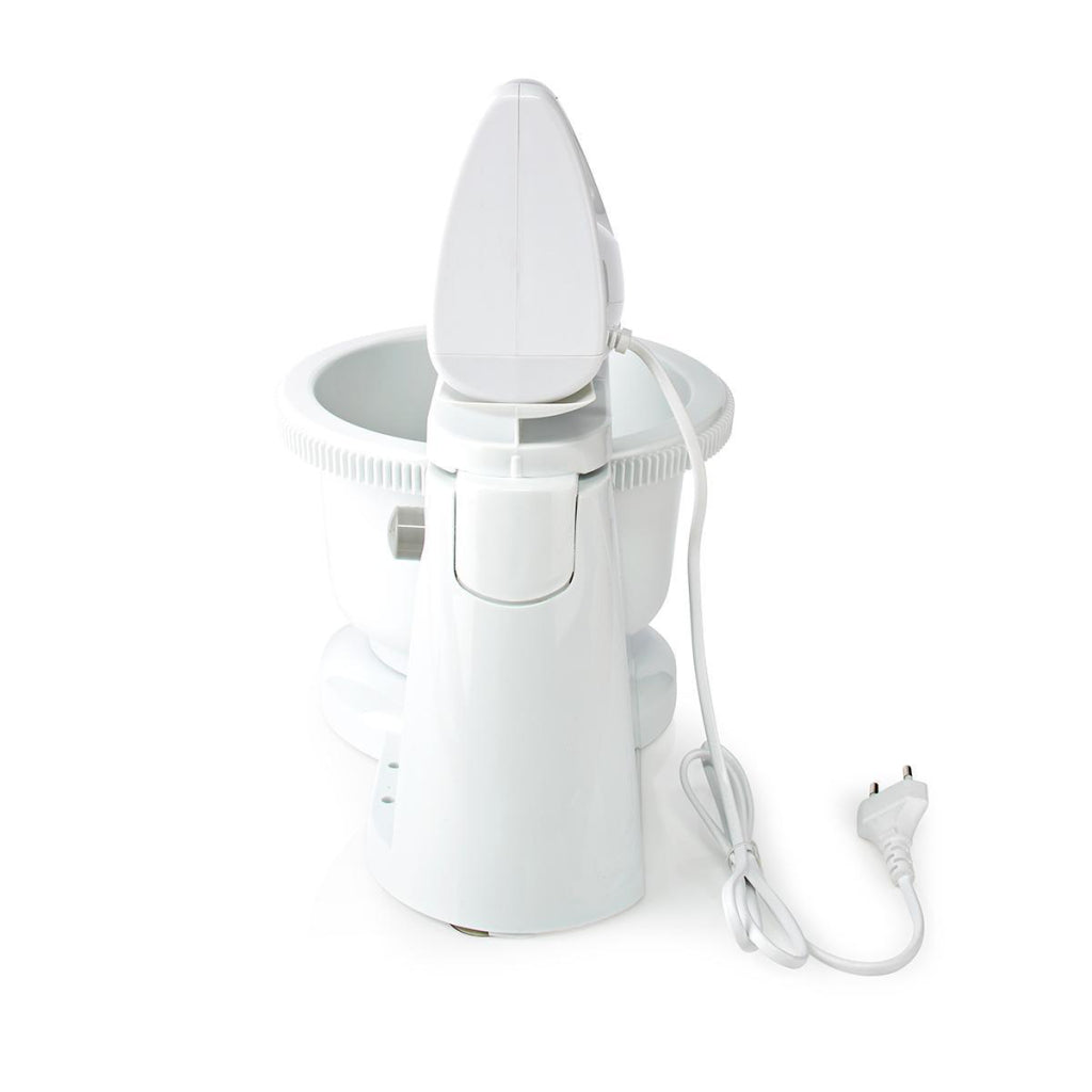 Nedis Kahm110Cwt Handmixer 200 W 5-Snelheden Turbo-Functie Draaikom / 2 Deeghaken / 2 Kloppers Grijs / Wit