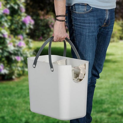 Rotho Albula Afvalscheidingsprullenbak 25L Mistletoe Wit