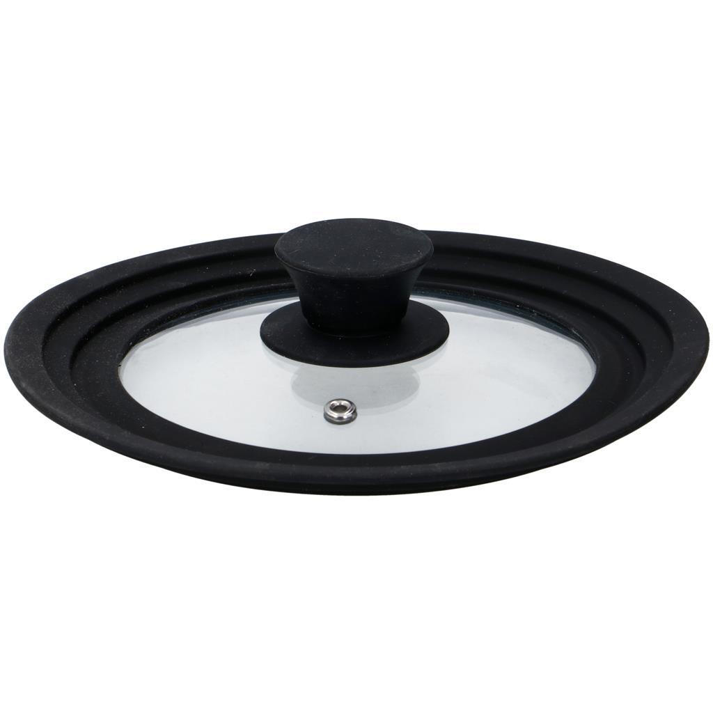 Alpina Glazen Deksel Met Siliconen Rand 24/26/28 Cm