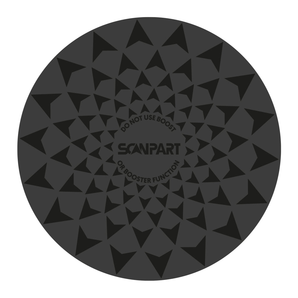 Scanpart Speed Inductiemat Set 2X20/2X26 Cm Zwart