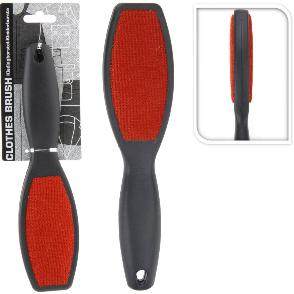 Basic Kledingborstel 24.5 Cm Rood/Zwart