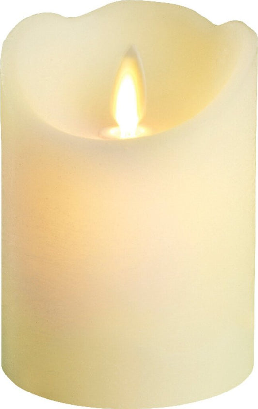 Lumineo Led Kaars Dans Vlam 10 Cm Creme