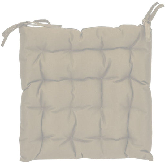Basic Stoelkussen 40X40X6 Cm Beige